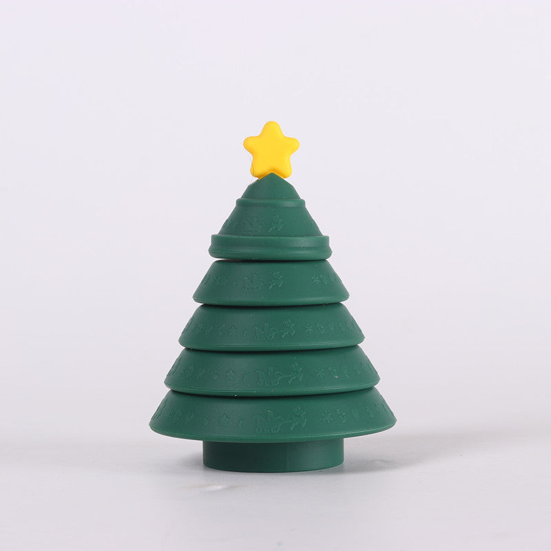Wholesale Christmas Silicone Baby Stacked Toys